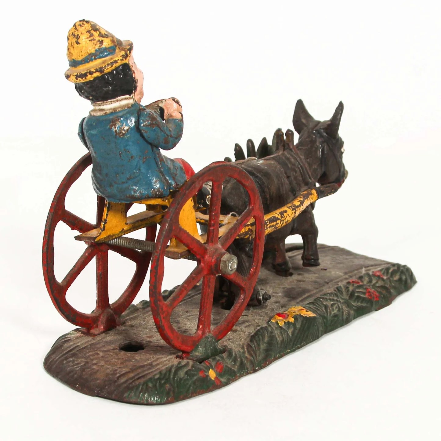 Vintage Mechanical Cast Iron Toy Gold & Silver Pawn Shop
