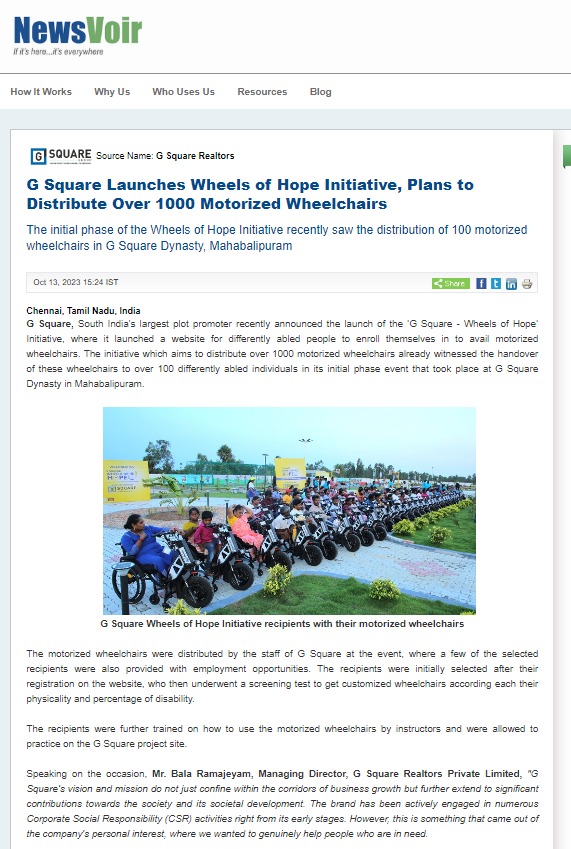 Wheels of hope
