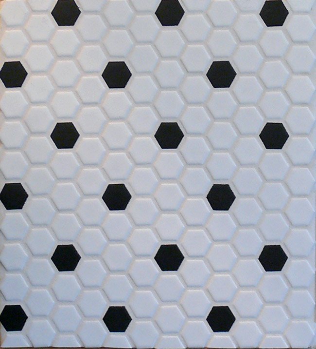 White Black Hexagon Tiles Garden State Tile