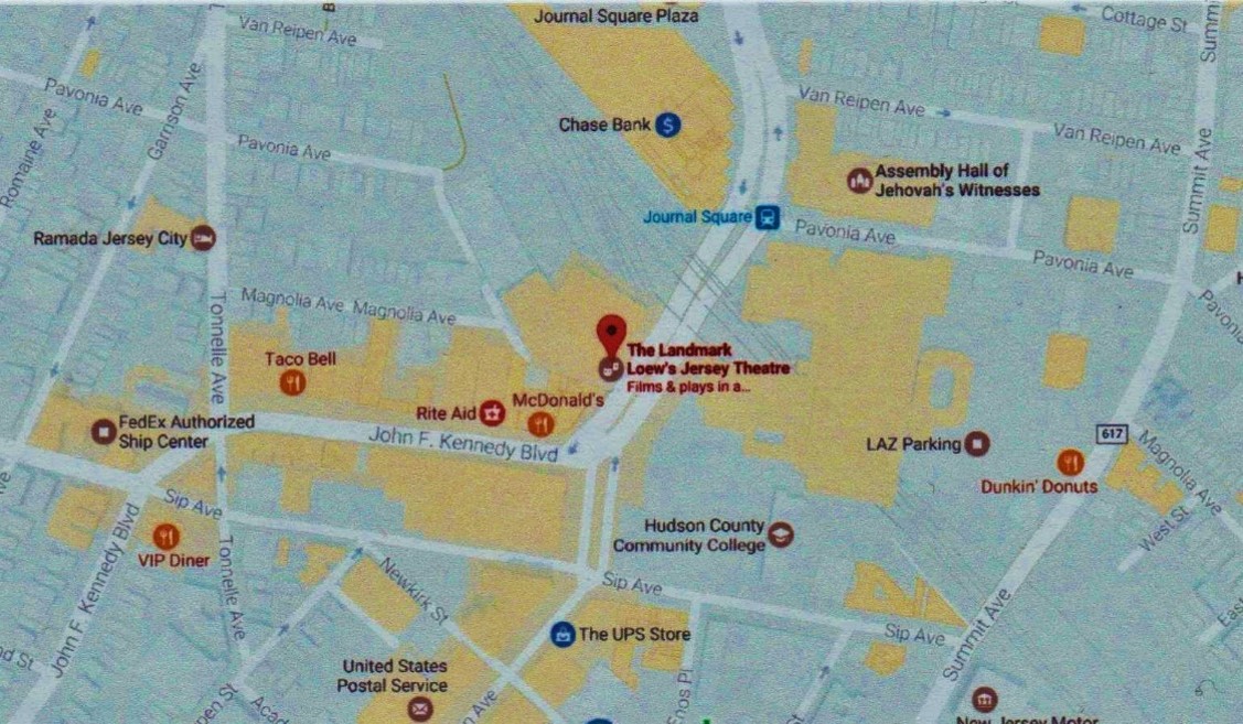 Map & Directions Loew’s Jersey Theatre Garden State Theatre Organ