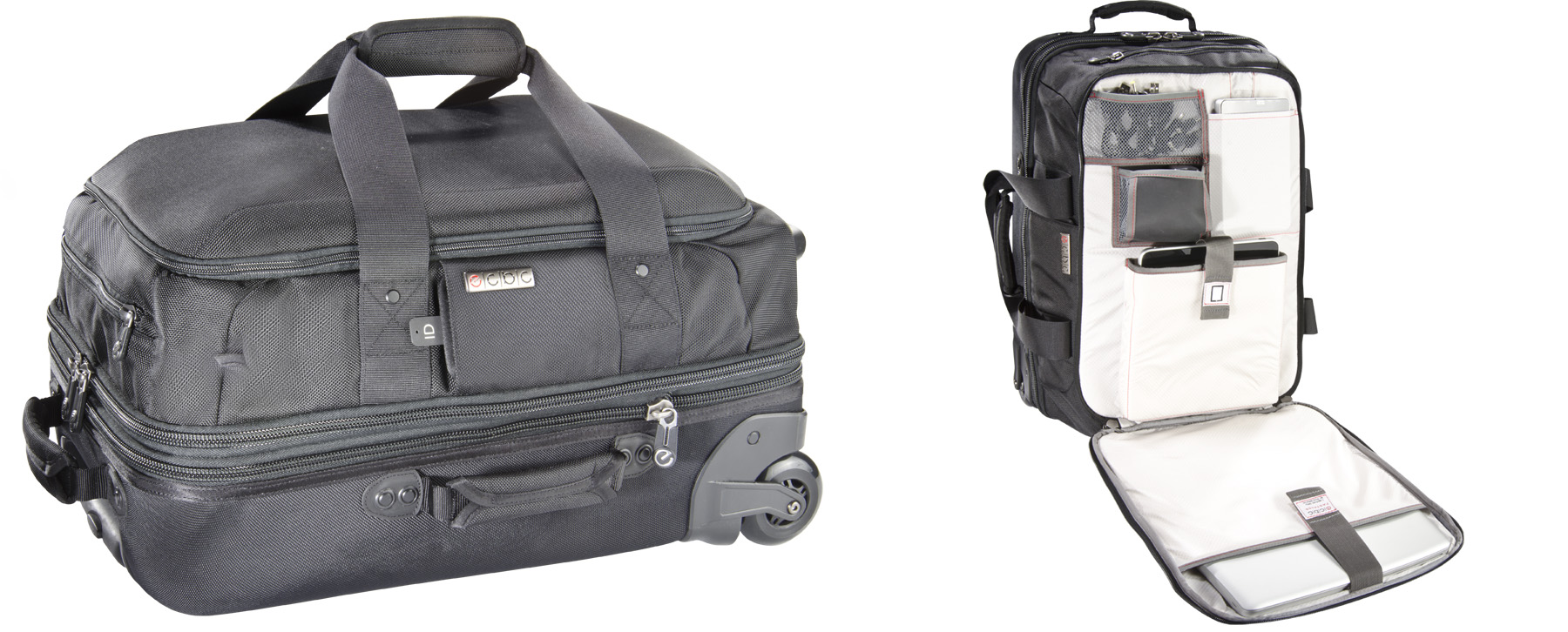 ECBC Now Shipping High Tech Rolling Luggage with Built in Charger G Style Magazine