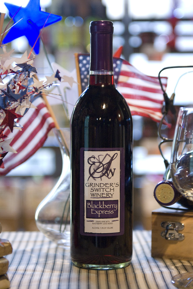 Celebrate July with our NEW Blackberry Express!! Grinder's Switch Winery