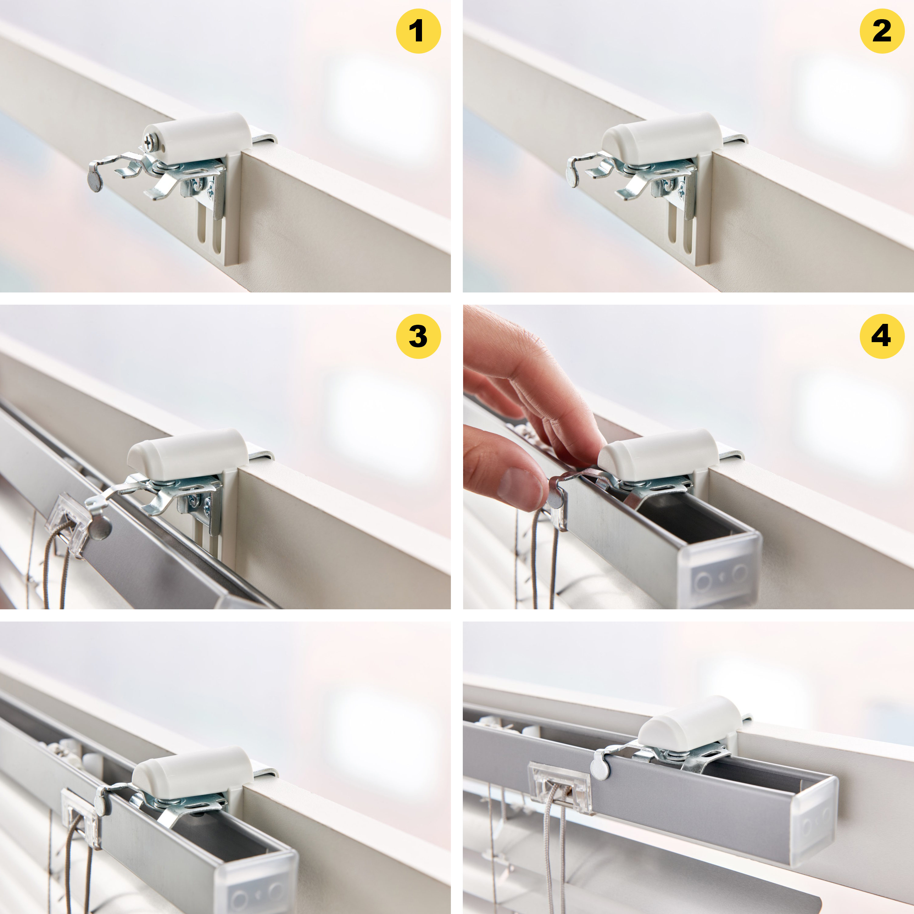 2er Set Klemmhalter AluJalousien Klemmträger Thermorollo Klemmfix
