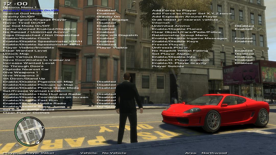 Simple Native Trainer v6.4 (1.0.7.0) Трейнер GTA IV
