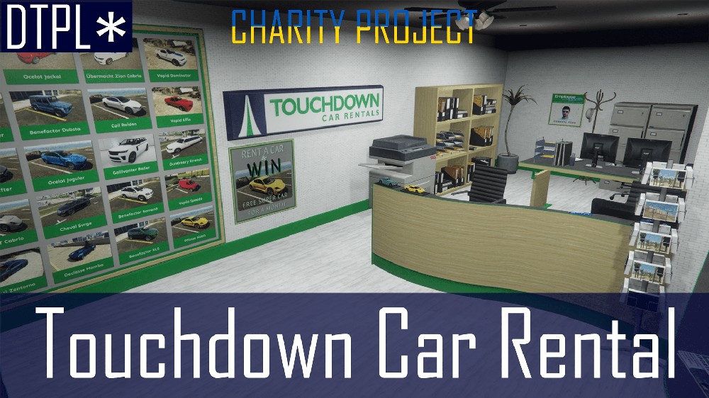 Touchdown Car Rental v1.0 скачать для GTA 5