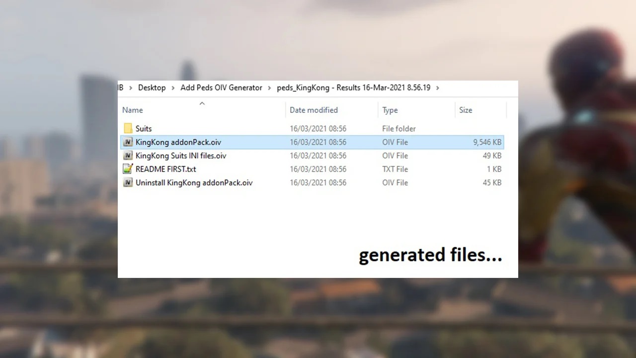 Add Peds OIV Generator Tool 1.3b