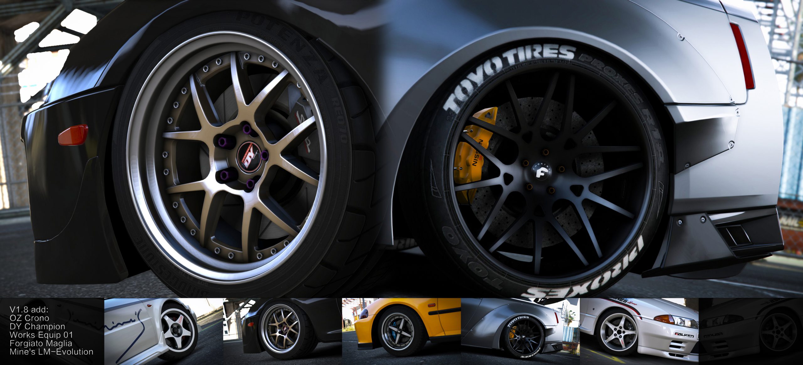 JDM Rims Pack [AddOn] 2.0 GTA 5 mod