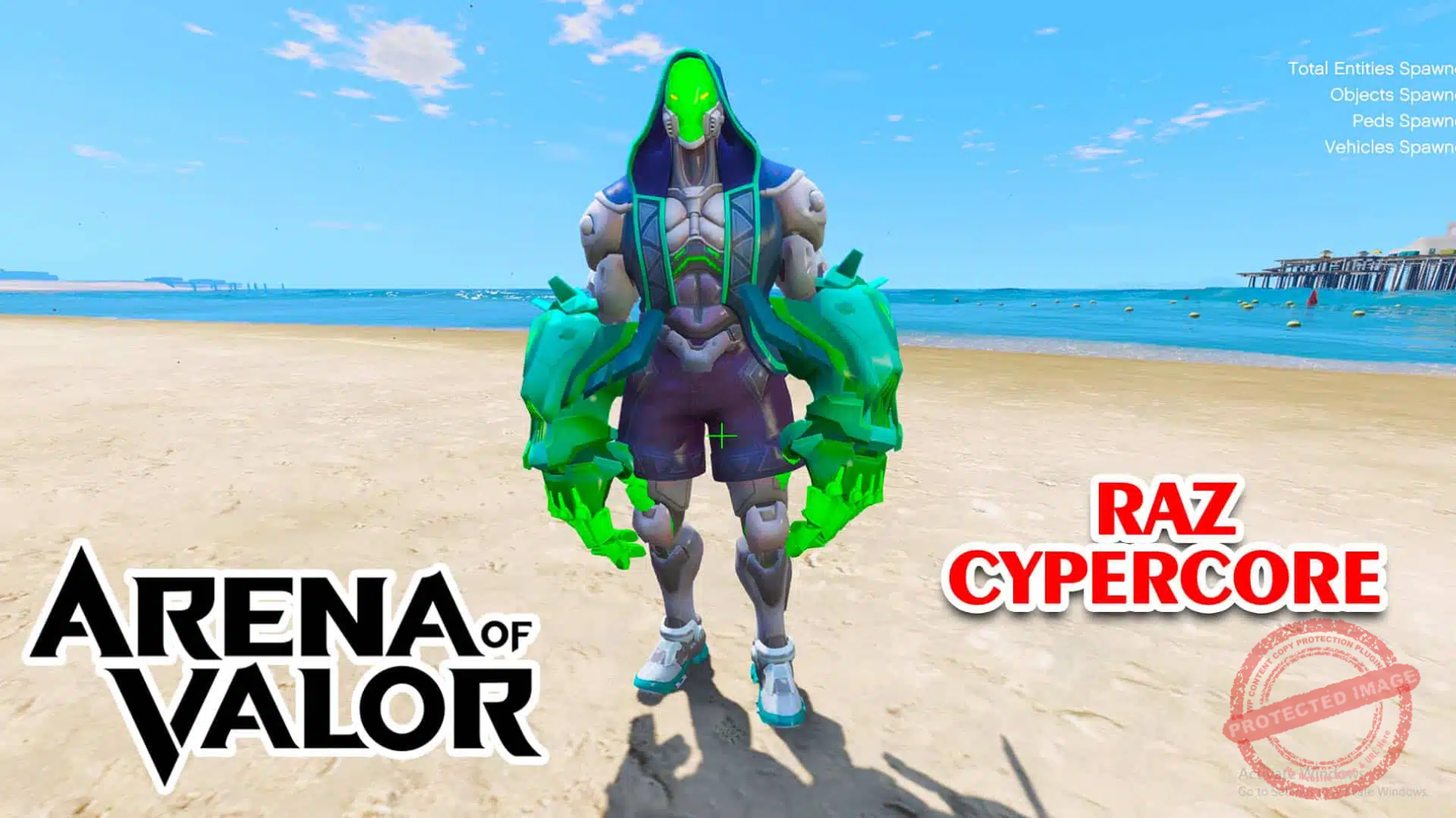GTA 5 Mod Raz Cybercore Arena of Valor GTA 5 Mods site