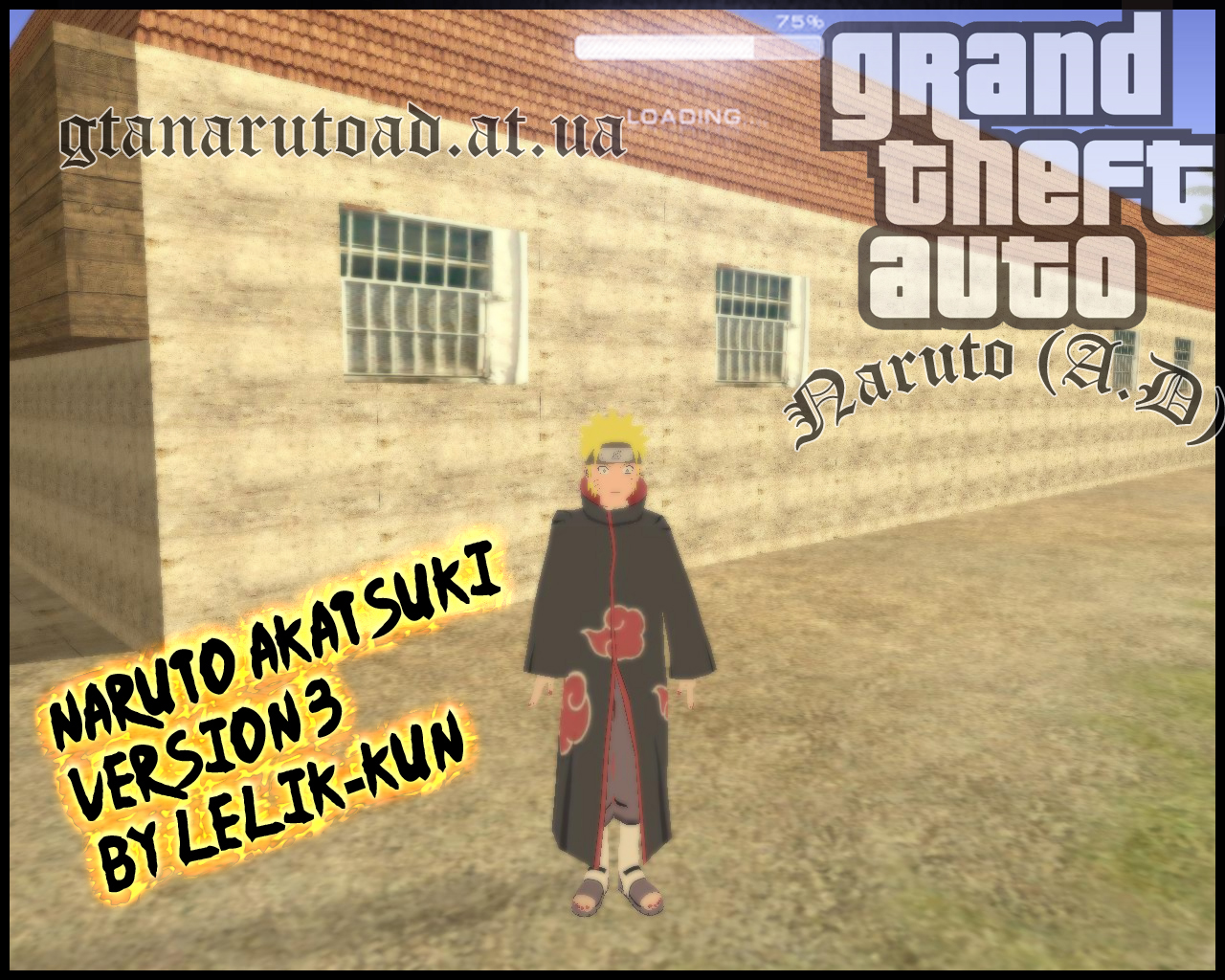 Gta sa naruto skins Naruto Akatsuki version 3