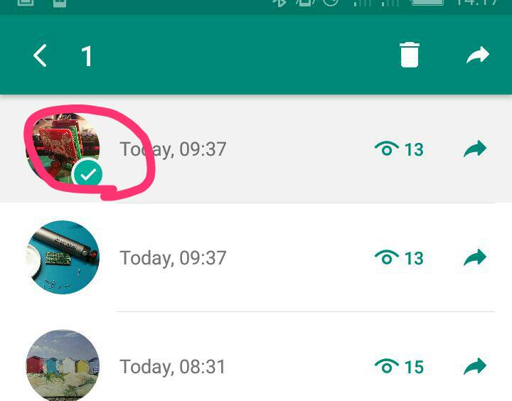 How to delete a WhatsApp status on Android
