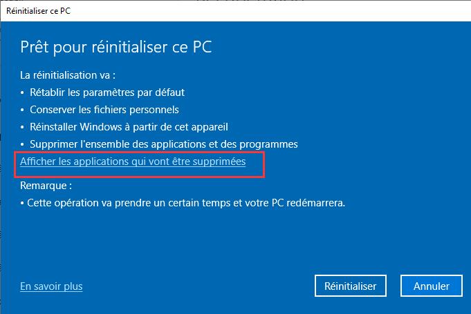 Comment réinitialiser Windows 10 YouTube