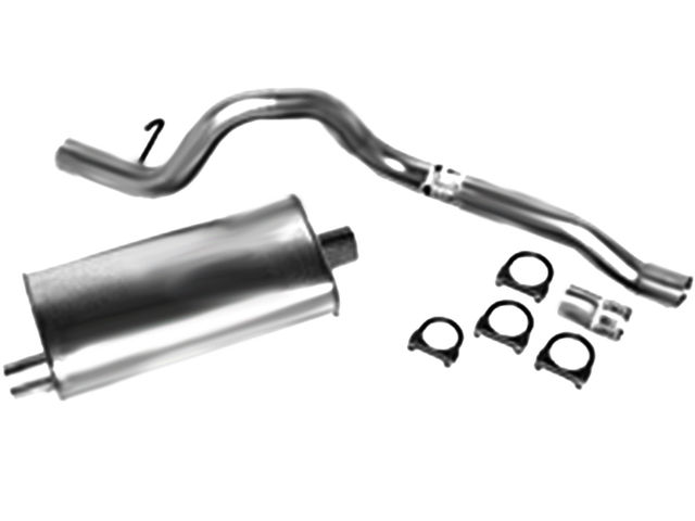 Exhaust System For 19861992 Jeep Cherokee 1989 1991 1990 1987 1988
