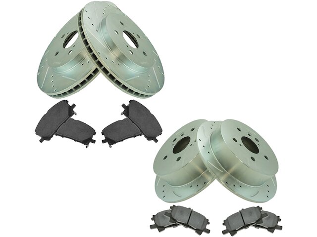 Front and Rear Brake Pad and Rotor Kit For 20042006 Lexus RX330 2005