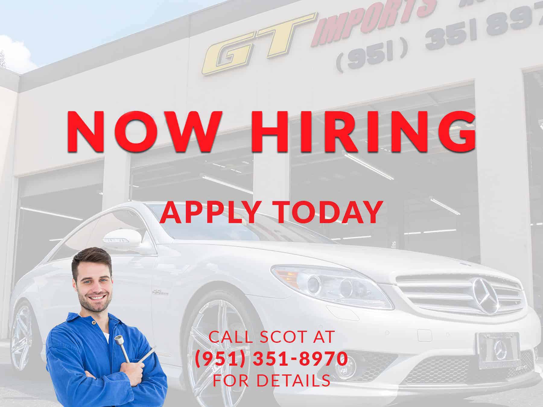 Auto Tech Careers GT Imports Automotive Repair