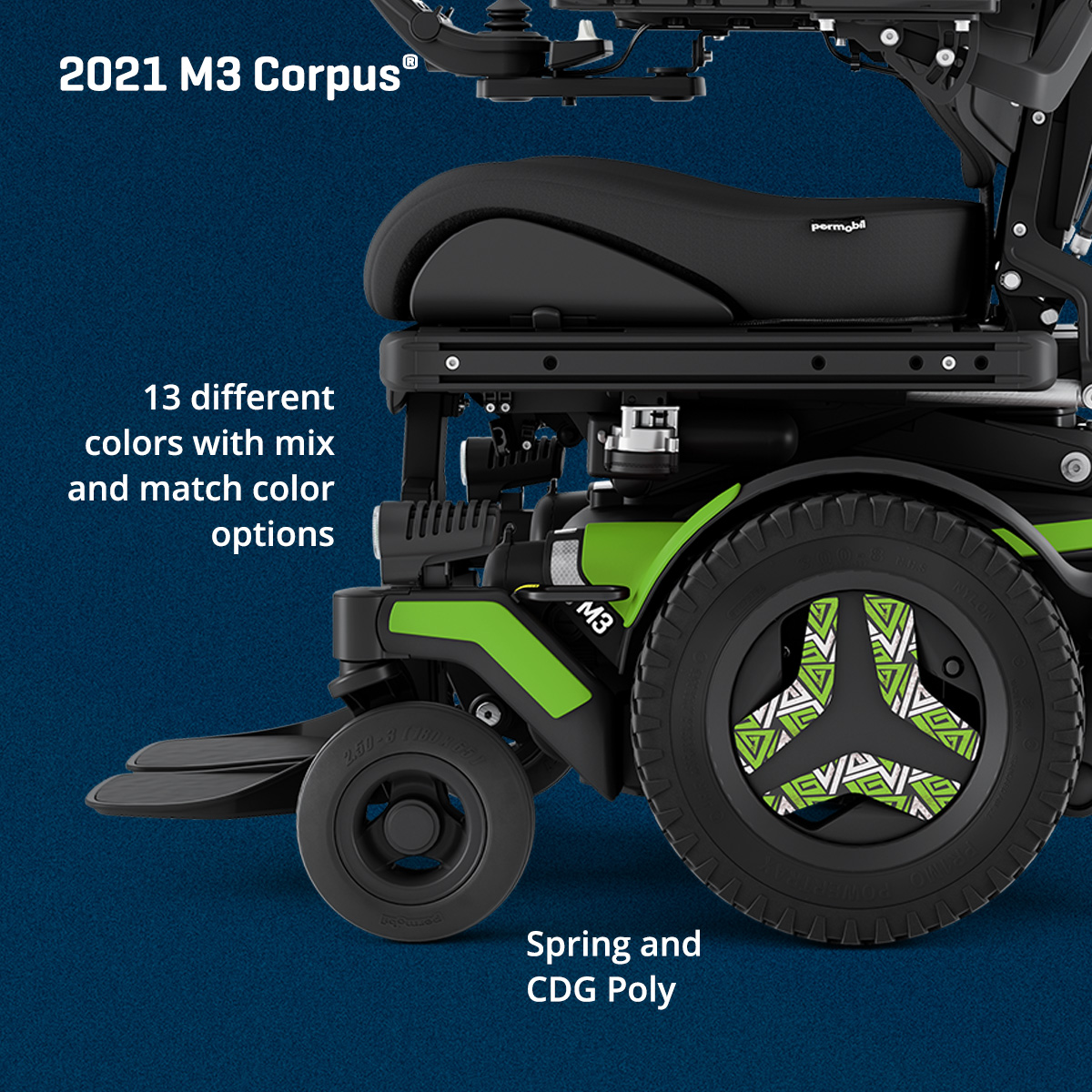 Permobil M3 Corpus Power Wheelchair - GTK