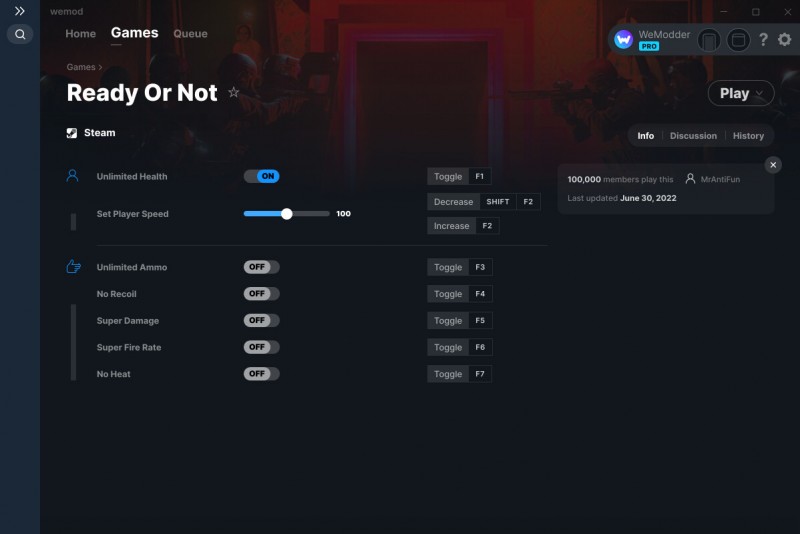 WeMod PC Game Cheats, Trainers, and Mods in One App