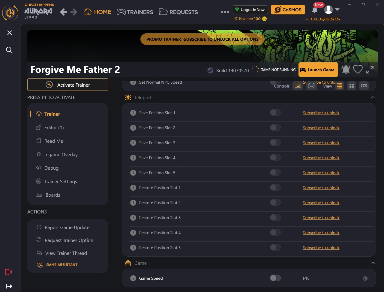 Forgive Me Father 2: Trainer +33 {CheatHappens.com}