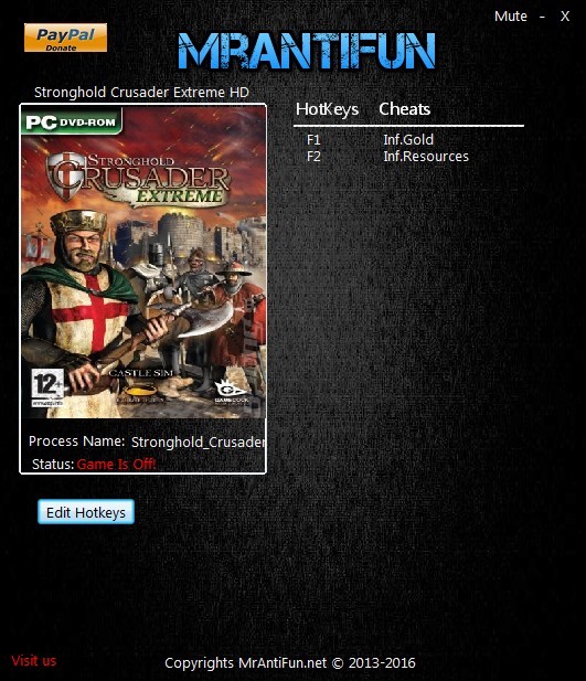 Stronghold Crusader Extreme HD Trainer +2 V1.0.1 {MrAntiFun} Download GTrainers