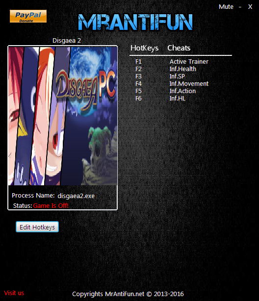 Disgaea 2 Trainer +5 v.1.0.0.1 {MrAntiFun} Download GTrainers