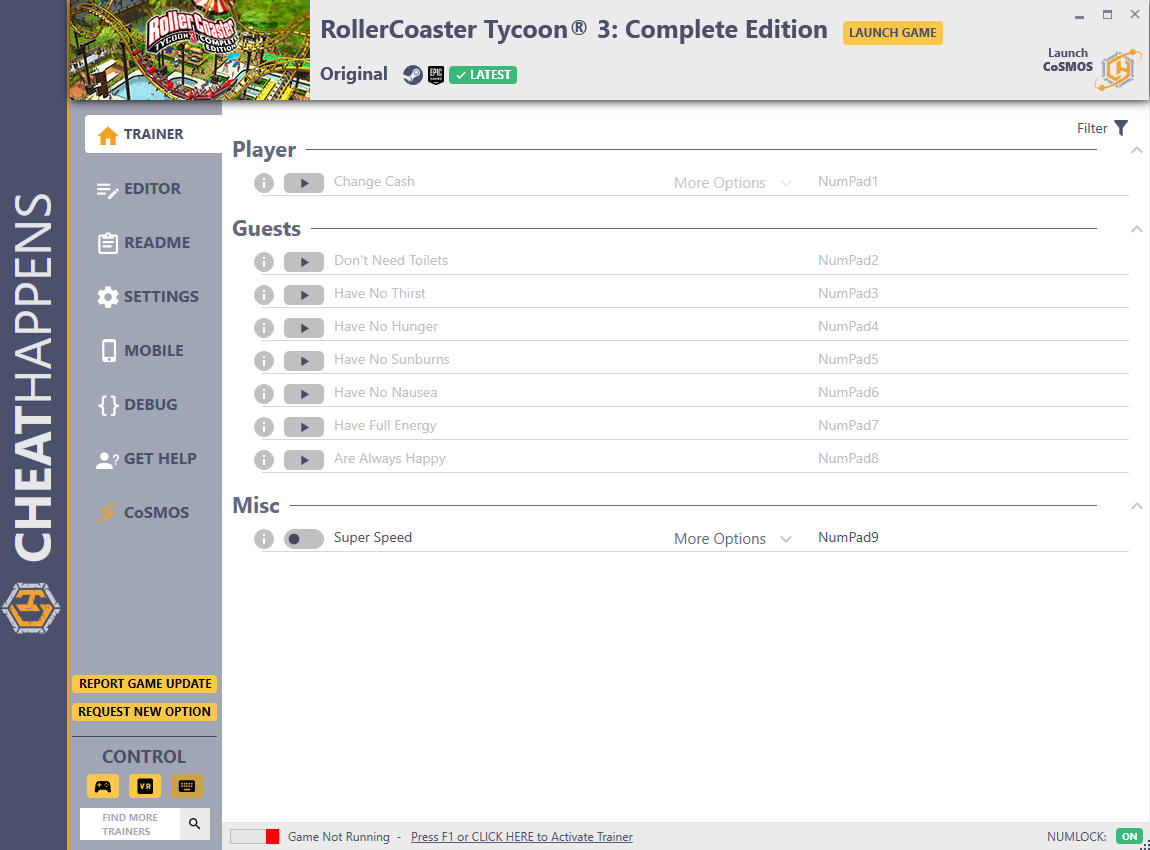 Rollercoaster Tycoon 3 Complete Edition Trainer +10 v1.0