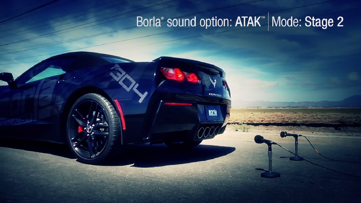Borla equipped Corvette C7 with a DualStage ATAK Exhaust GT Speed