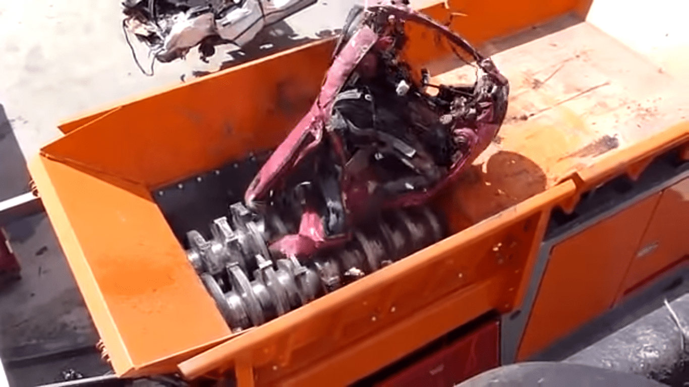 Watch this massive car shredder tear vehicles apart GT Speed GT Speed