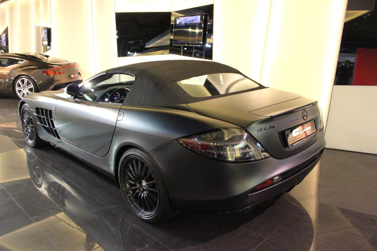 Stunning Matte Black MercedesBenz SLR 722 S Roadster For Sale GTspirit