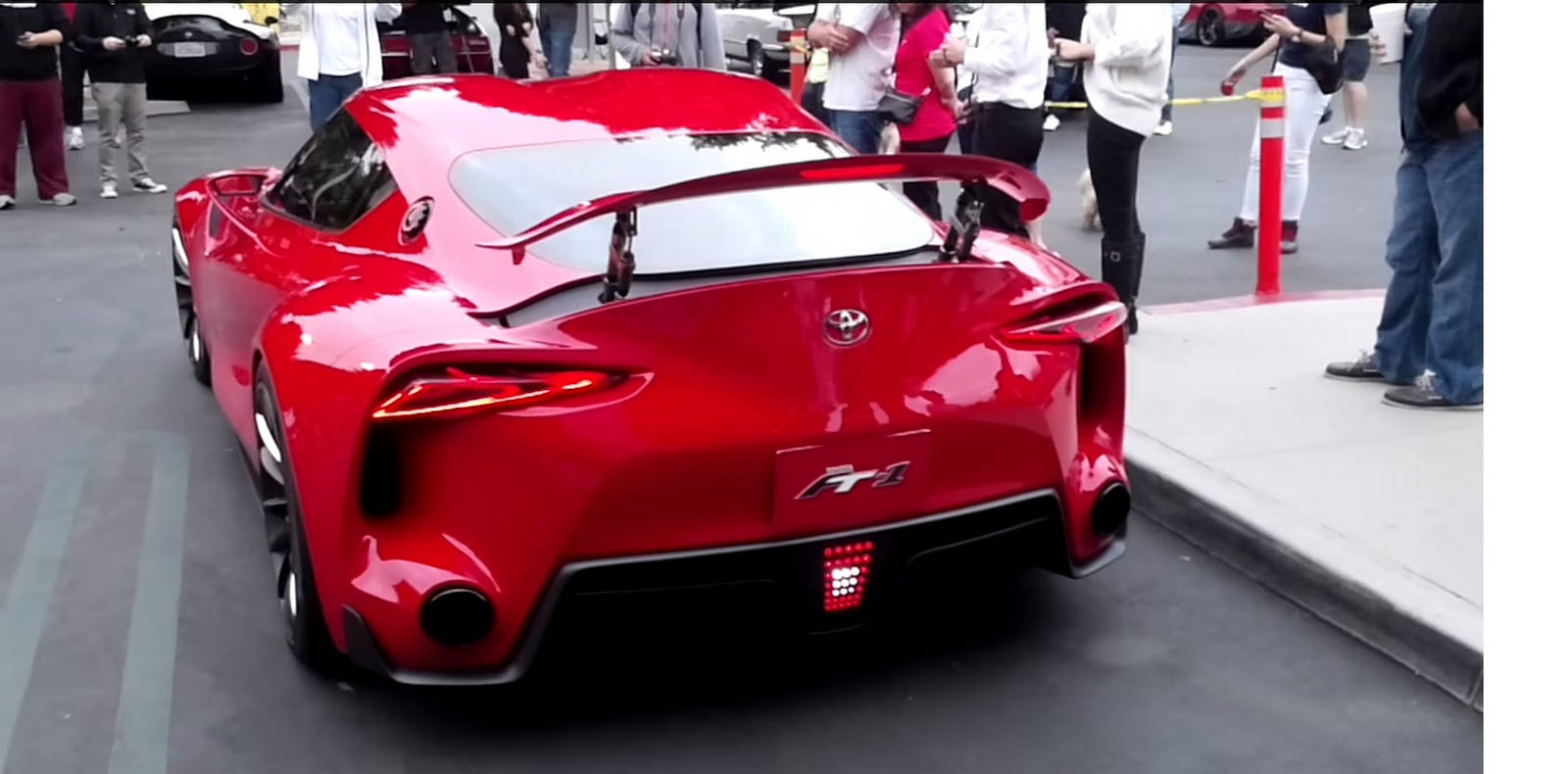 Video Toyota FT1 Concept at Cars & Coffee Irvine GTspirit