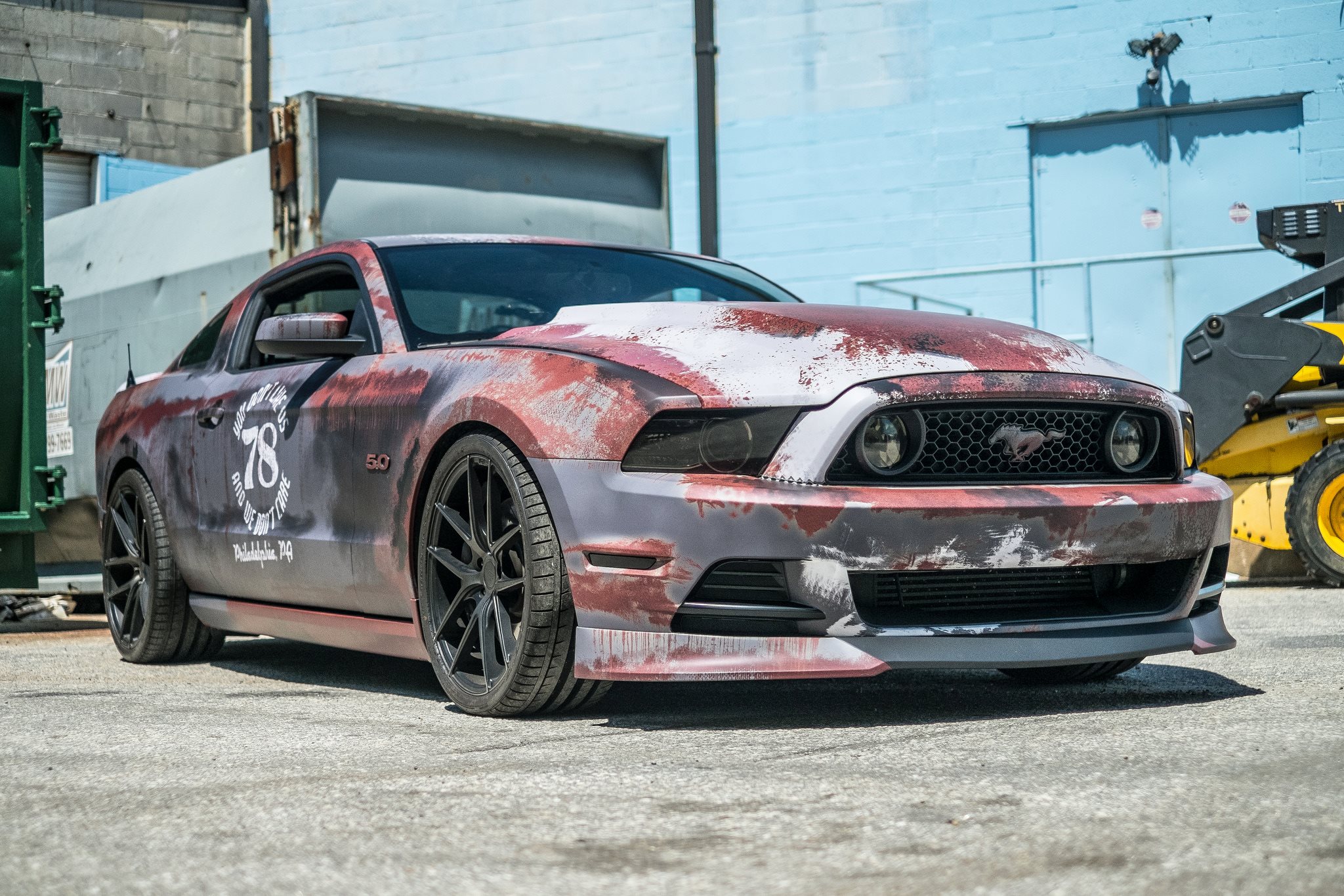 Crazy Rust Wrapped Ford Mustang in Maryland GTspirit
