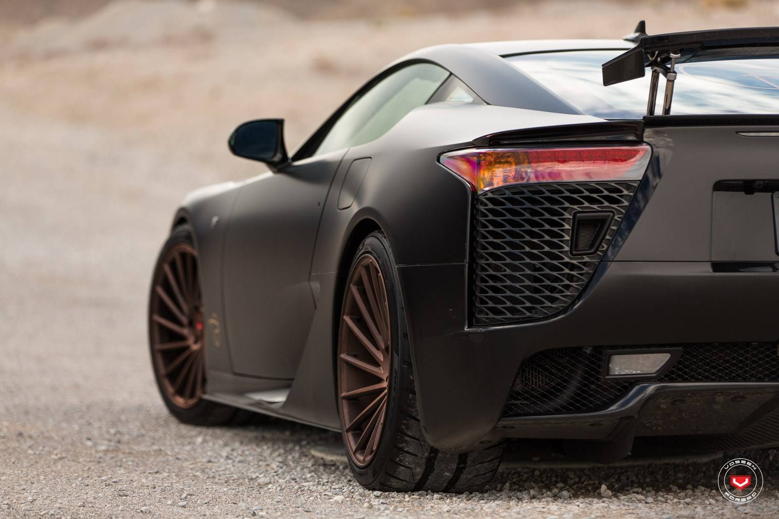 Satin Black Lexus LFA Stuns on Vossen Wheels GTspirit