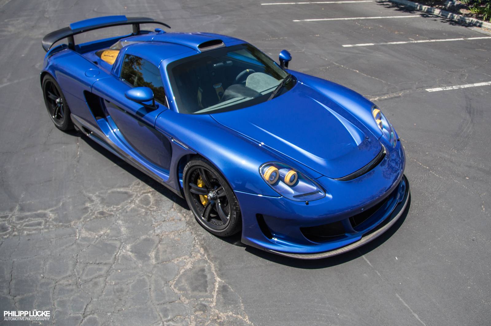 Cobalt Blue Gemballa Mirage GT in California GTspirit
