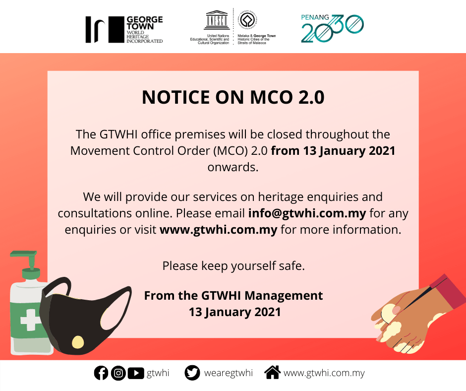 Notice on MCO 2.0 Town World Heritage Incorporated