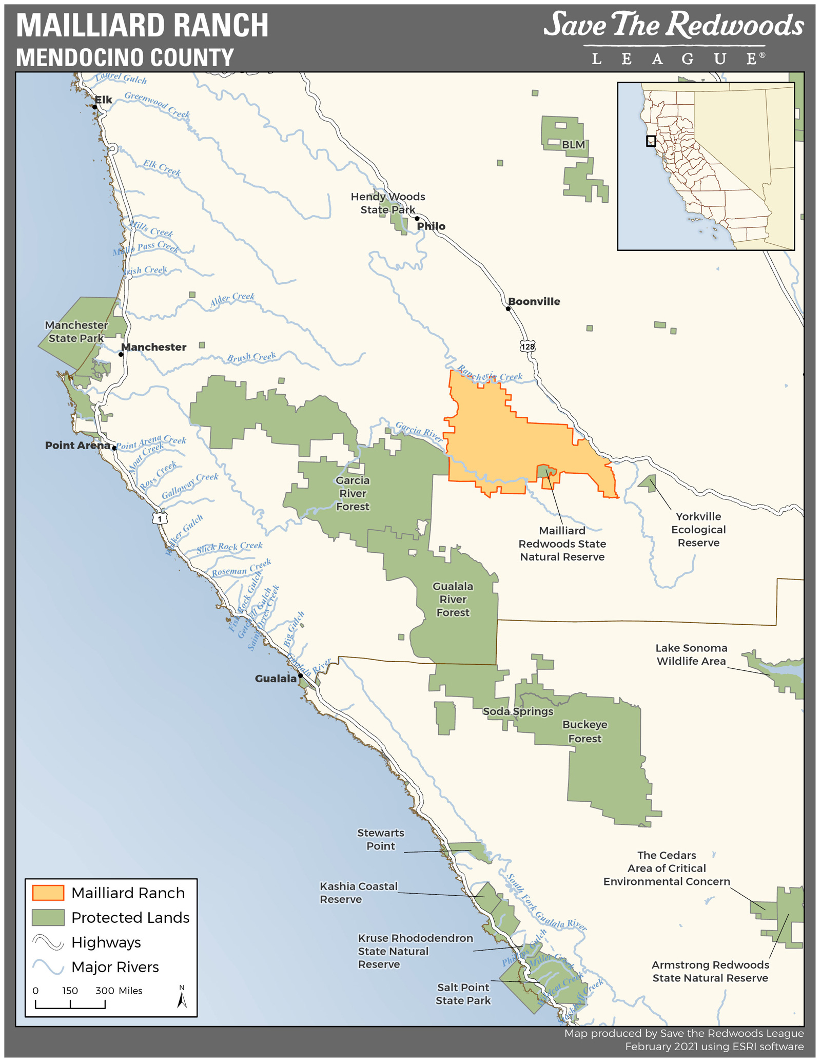 Save the Redwoods League Protects Nearly 15,000 Acres in Mendocino