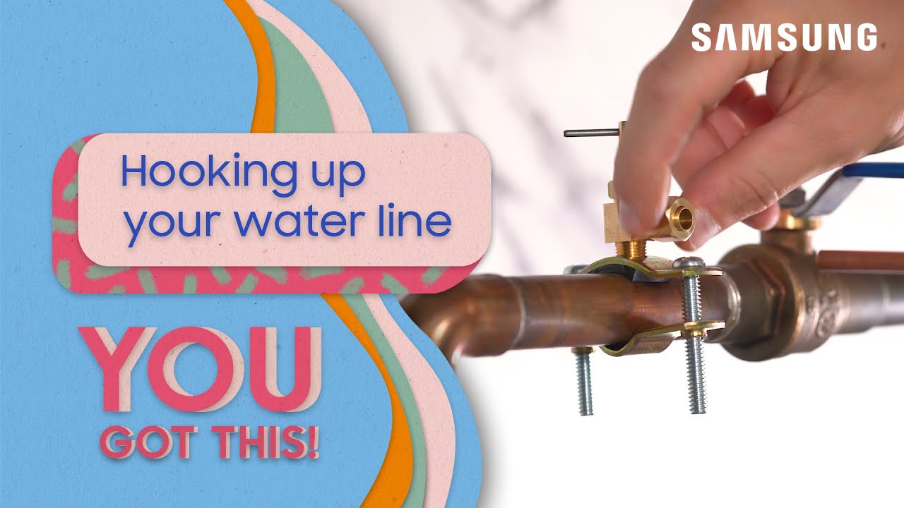 How to install the water line to your Samsung refrigerator | Samsung US