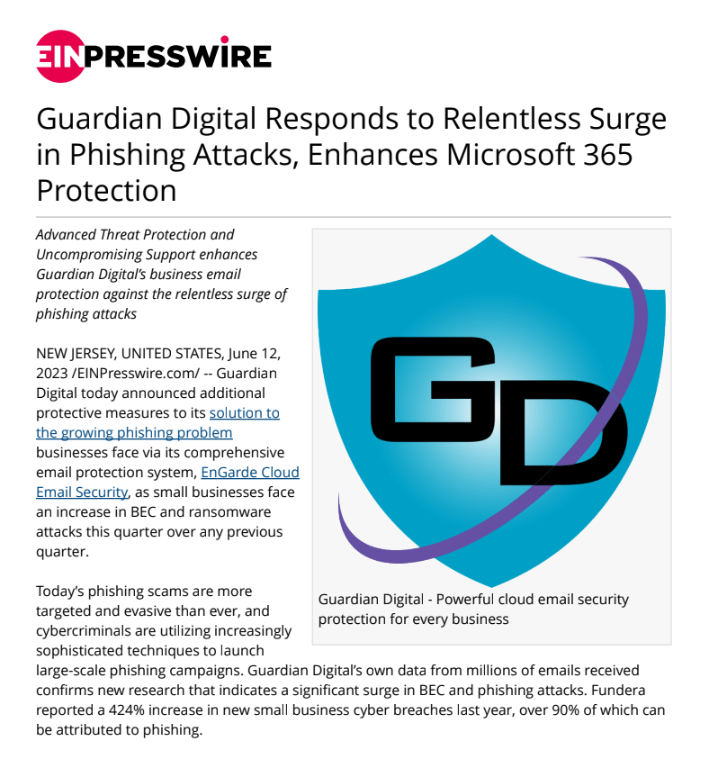 Guardian Digital's Company Information & Press Releases.