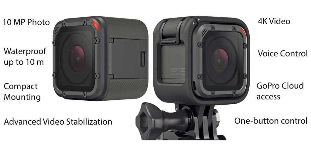 Máy quay thể thao GoPro HERO5 Session giá chỉ $329 - Gu Công Nghệ