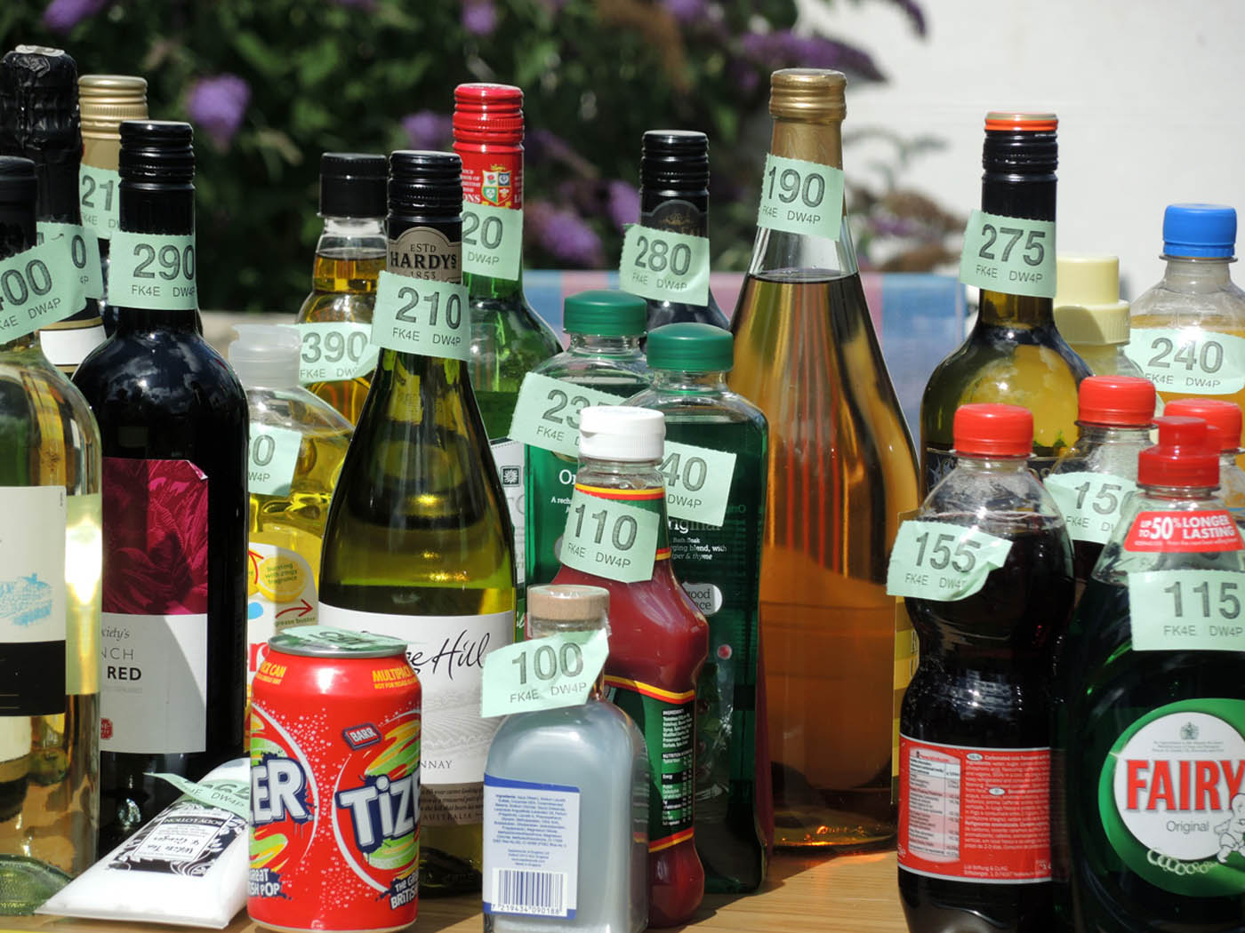 Donations for the Bottle Stall Guernsey Swimming Club