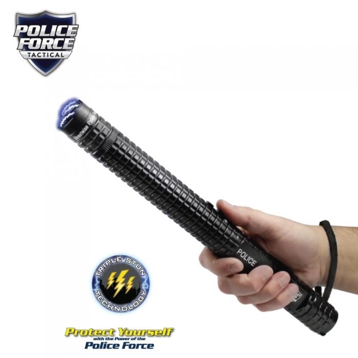Police Force 12,000,000* Tactical Stun Baton Flashlight Guerrilla