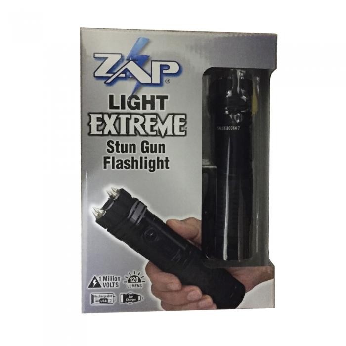 ZAP Extreme Light 1 Million Volt Rechargeable Stun Gun & Flashlight