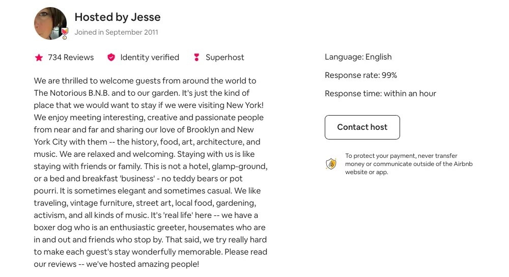Examples Of Great Airbnb Profile & "About The Host" Descriptions