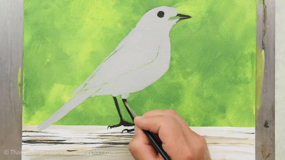 Vogel malen mit Acrylfarbe So einfach geht's Vogel Acryl