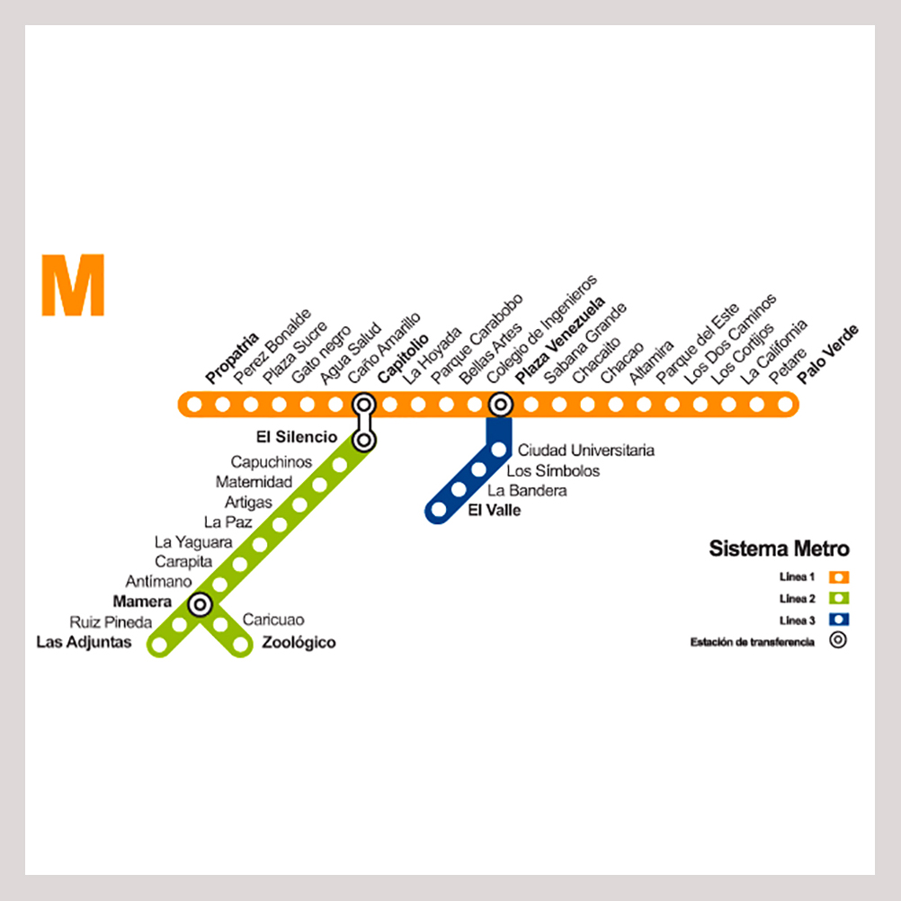 Arriba Imagen Mapa De Las Estaciones Del Metro De Caracas Sexiz Pix
