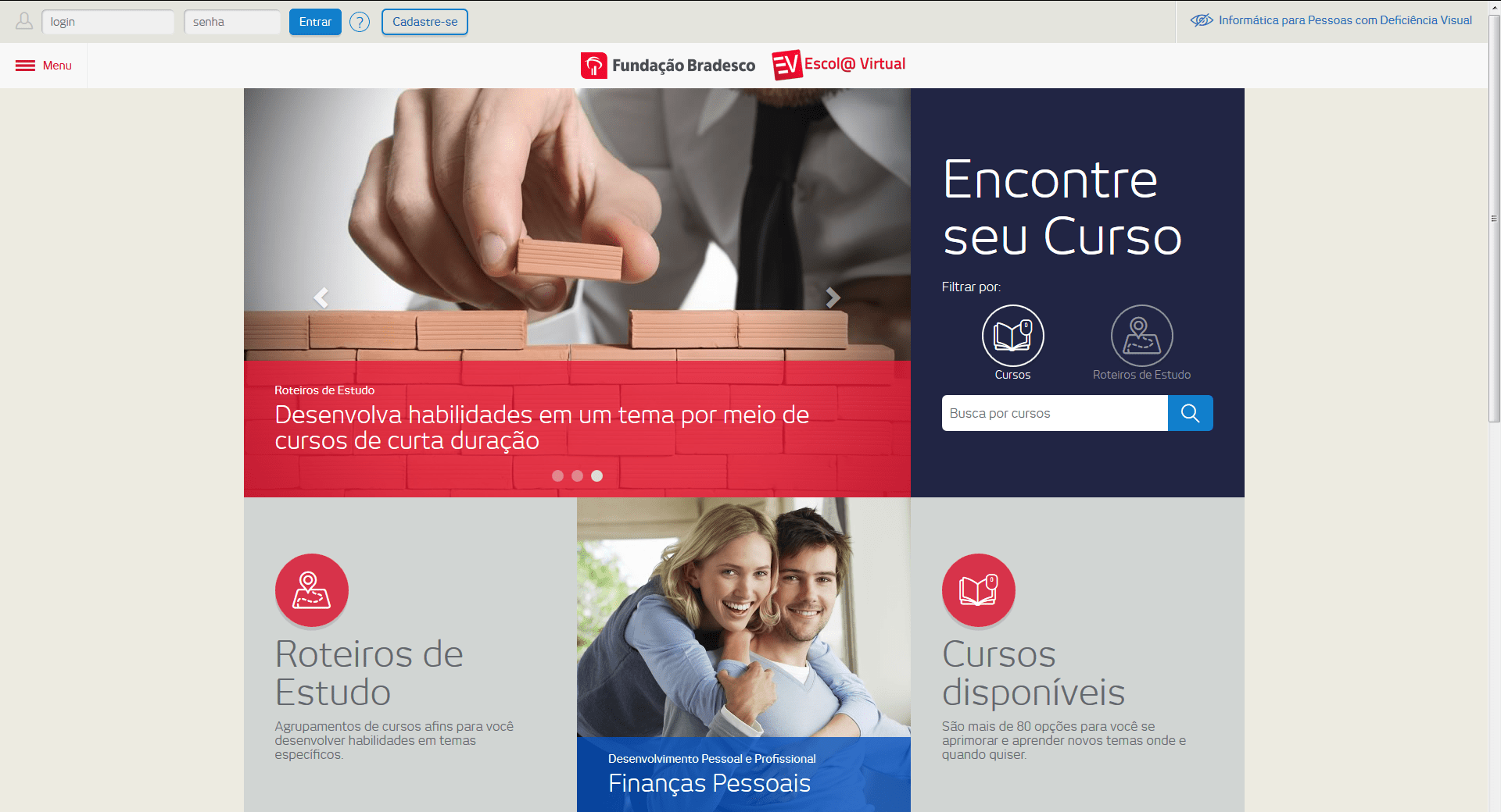 Escola Virtual Guia de Favoritos