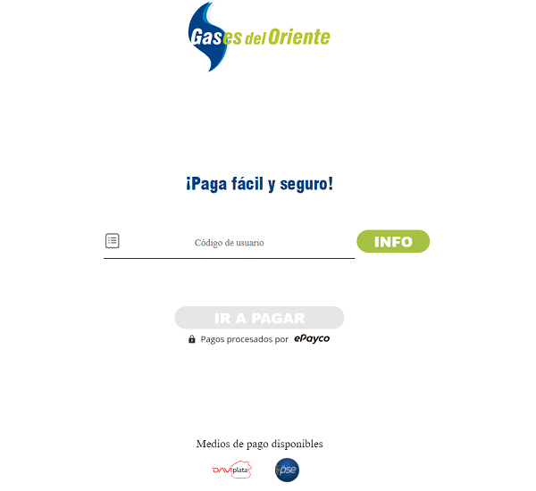 Gases del oriente Como descagar factura y realizar el pago por pse