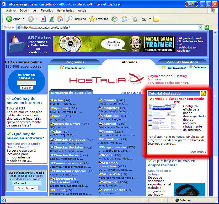 Guias y Tutoriales.es Tutoriales gratis de Informática