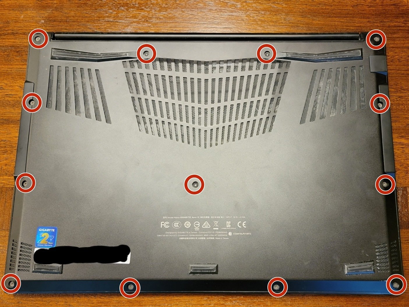 Gigabyte Aero 15x Fan Replacement iFixit Repair Guide