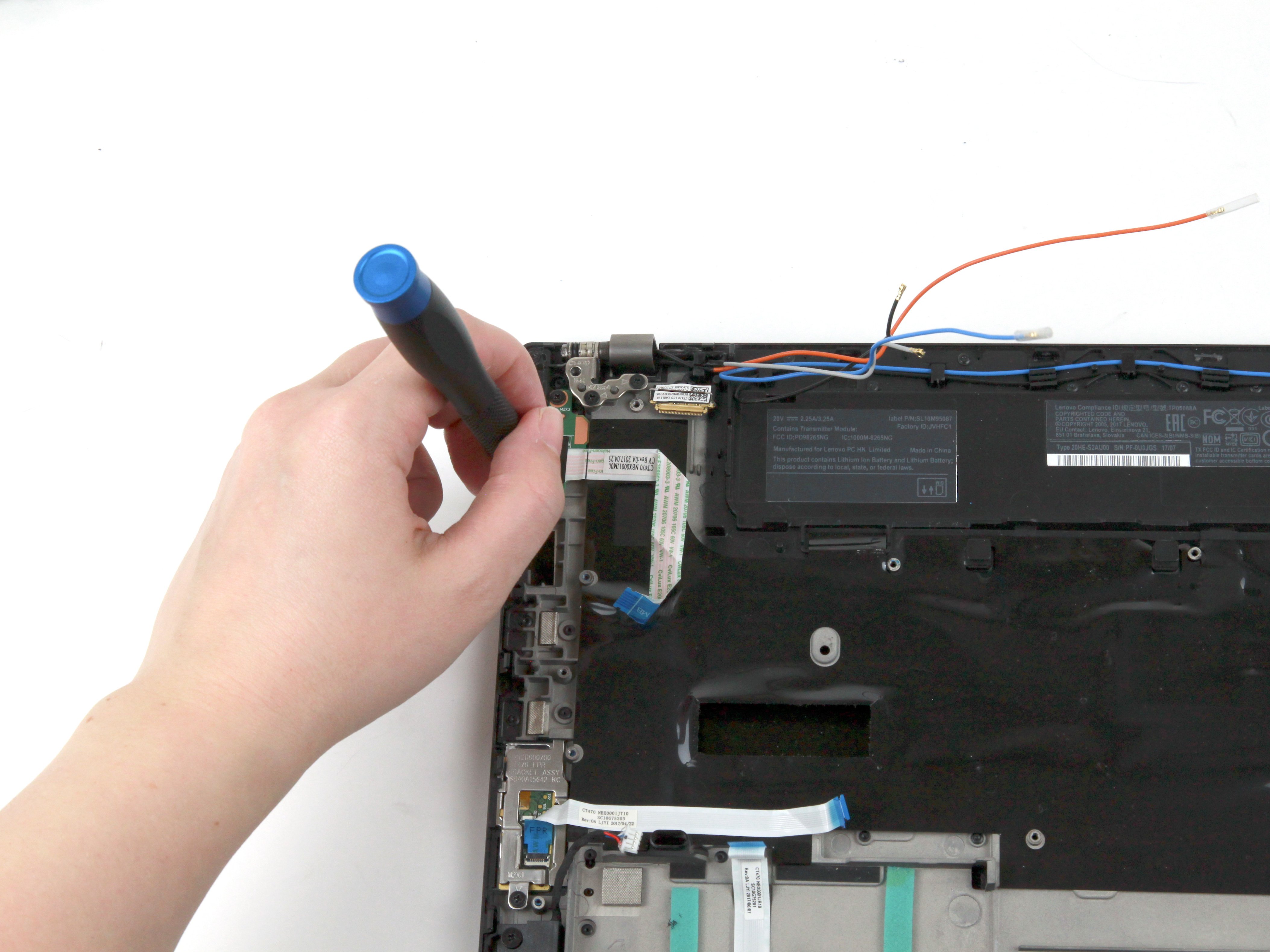 Lenovo ThinkPad T470 Power Button Board Replacement iFixit Repair Guide