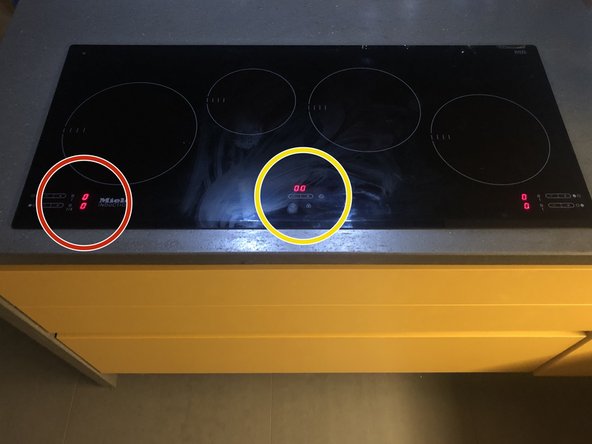 Miele KM 5975 Induction Stovetop Hob Capacitors to resolve error FE32