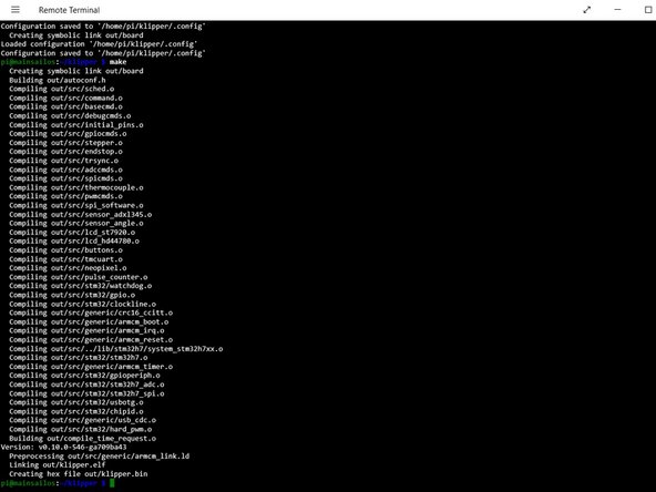 4. Установка Klipper на SKR3 EZ - HD01
