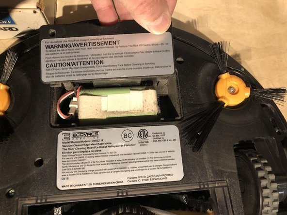 Ecovacs DEEBOT DN622.11 Замена аккумулятора - HD01